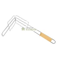 Perfect Home 12960 krómozott kolbászsütő grillrács 18cm x 8cm, azonnali kiszállítással - Háztartásikisgépek