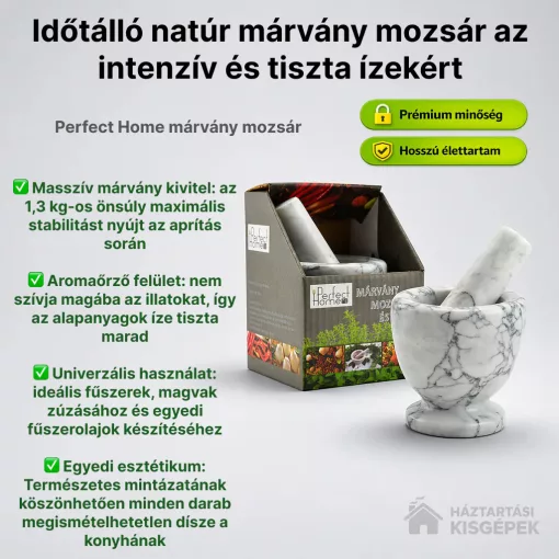 Perfect Home 72216 márvány mozsár gyors kiszállítással a saját raktárunkból - Háztartásikisgépek