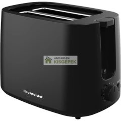 Hausmeister HM 6562B 2 szeletes kenyérpirító fekete színben gyors kiszállítással saját raktárunkből - Háztartásikisgépek