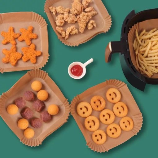 Hausmeister HM 6935 Air Fryer Sütőpapír 20 cm x 20 cm 50 darab