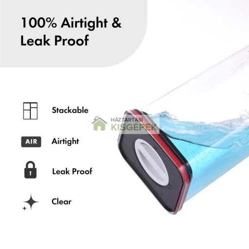 Neoflam Smart Seal 7 darabos tároló doboz szett zárható tetővel négyzet