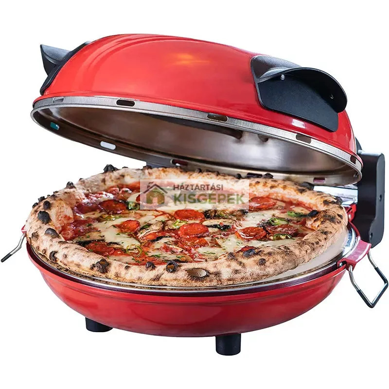 Image of HAUSMEISTER HM6149 PIZZA SÜTŐ Ø 30,5 cm 1200W TELJESÍTMÉNY