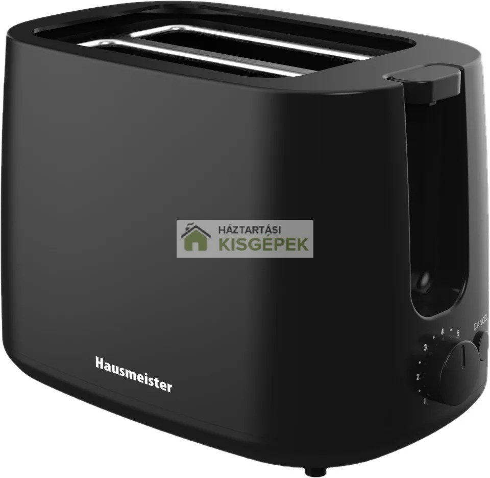 Image of HAUSMEISTER HM6562B 2 SZELETES KENYÉRPIRÍTÓ 750W FEKETE