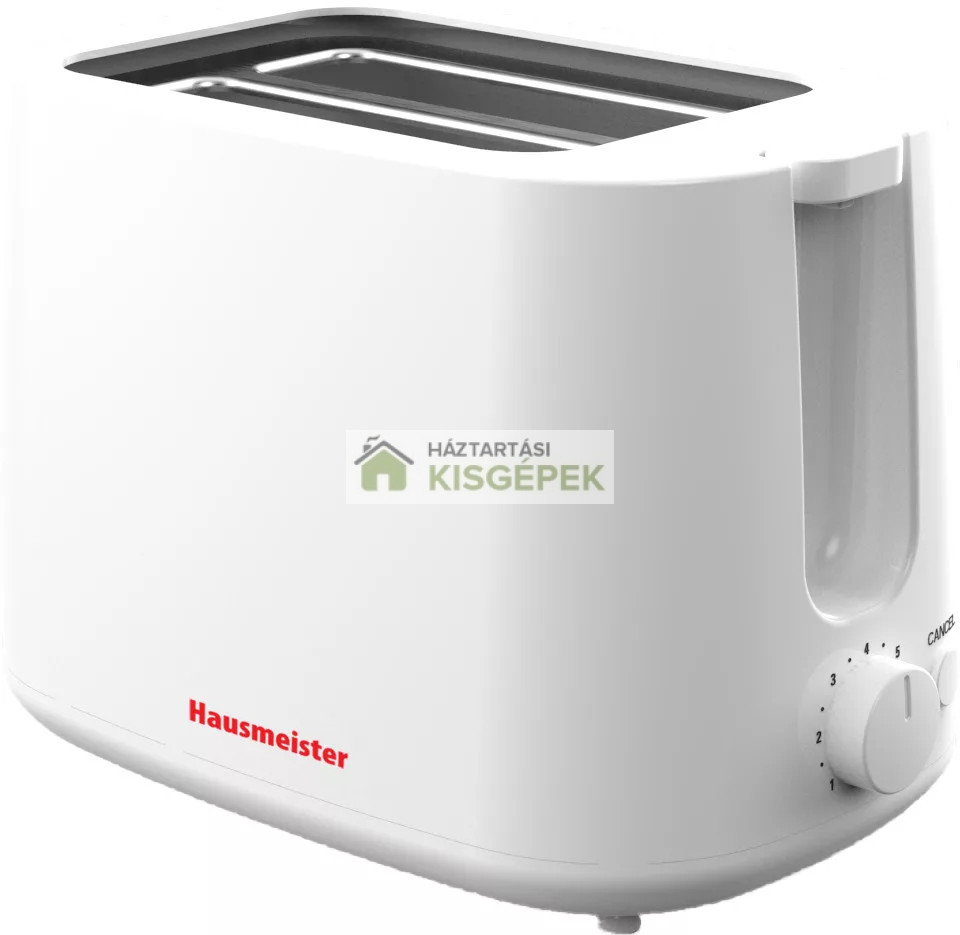 Image of HAUSMEISTER HM6562W 2 SZELETES KENYÉRPIRÍTÓ 750W FEHÉR