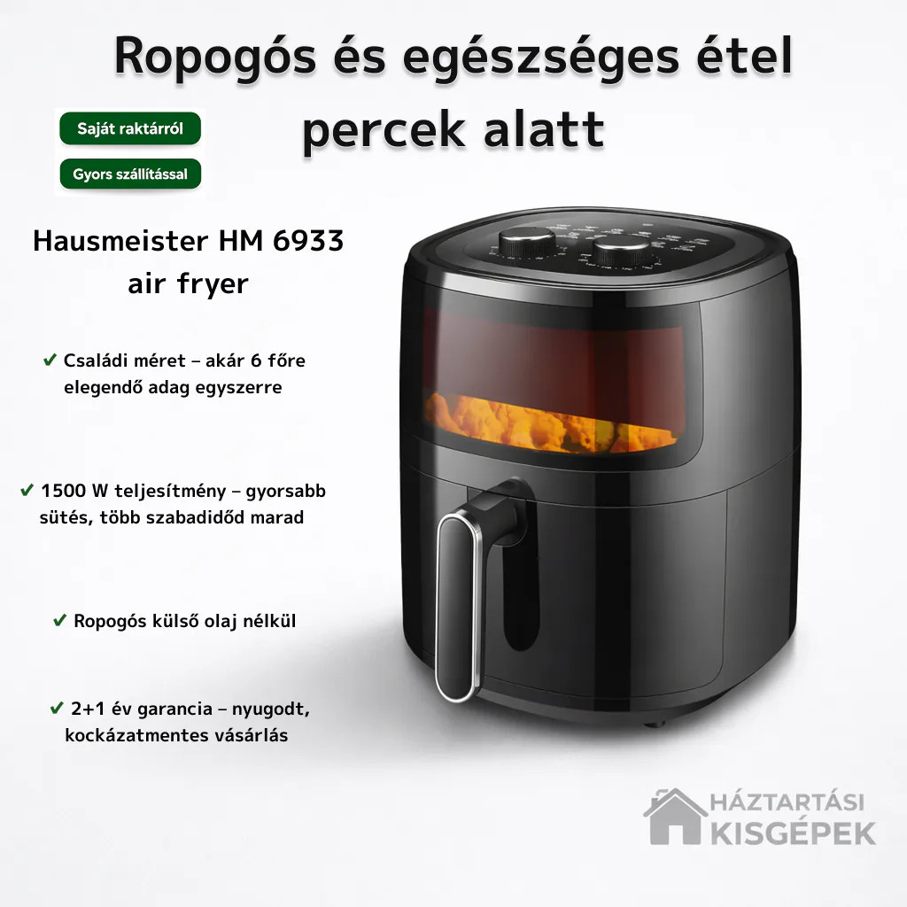 Image of HAUSMEISTER HM6933 FORRÓLEVEGŐS SÜTŐ 5 L